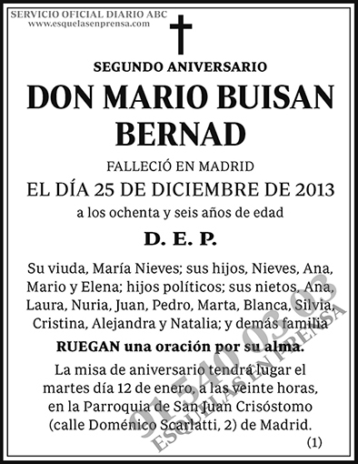 Mario Buisan Bernad